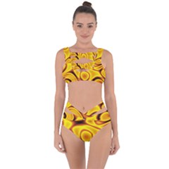 Golden Honey Bandaged Up Bikini Set  by Sabelacarlos
