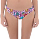Colourful Funny Pattern Reversible Hipster Bikini Bottoms View3
