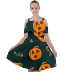 Halloween Cut Out Shoulders Chiffon Dress by Sobalvarro