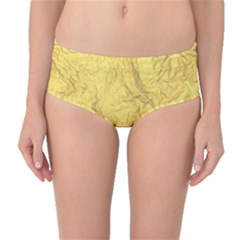 Gold Foil Mid-waist Bikini Bottoms by CuteKingdom