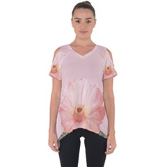 Rose Cactus Cut Out Side Drop Tee by goljakoff