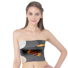 Halloween Themed Seamless Repeat Pattern Tube Top by KentuckyClothing