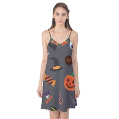 Halloween Themed Seamless Repeat Pattern Camis Nightgown by KentuckyClothing