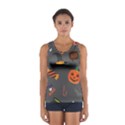 Halloween Themed Seamless Repeat Pattern Sport Tank Top  View1
