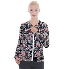 Like Lace Casual Zip Up Jacket by MRNStudios
