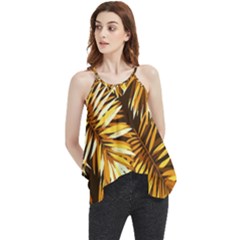 Golden Leaves Flowy Camisole Tank Top by goljakoff