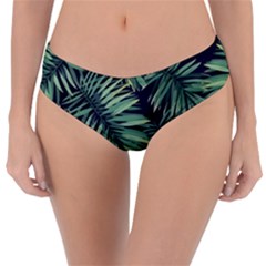Green Palm Leaves Reversible Classic Bikini Bottoms by goljakoff