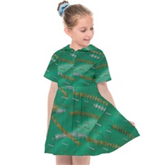 Colors To Celebrate All Seasons Calm Happy Joy Kids  Sailor Dress by pepitasart