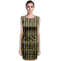 Digital Illusion Sleeveless Velvet Midi Dress by Sparkle