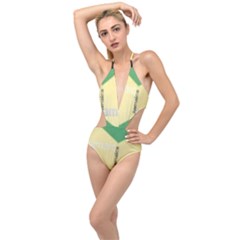 Jamaica, Jamaica  Plunging Cut Out Swimsuit by Janetaudreywilson