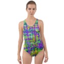 Mosaic Tapestry Cut-Out Back One Piece Swimsuit View1