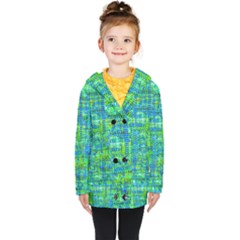 Mosaic Tapestry Kids  Double Breasted Button Coat by essentialimage
