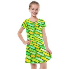 Diagonal Street Cobbles Kids  Cross Web Dress by essentialimage