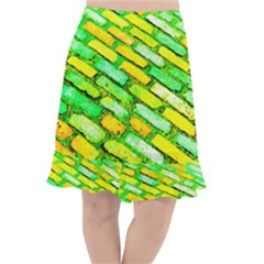 Diagonal Street Cobbles Fishtail Chiffon Skirt by essentialimage