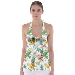 Tropical Pineapples Babydoll Tankini Top by goljakoff