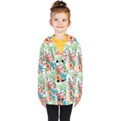 Tropical Flamingo Kids  Double Breasted Button Coat by goljakoff