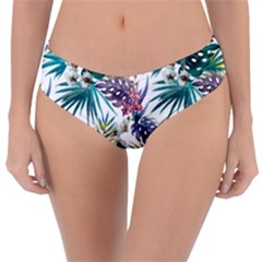 Tropical Flowers Pattern Reversible Classic Bikini Bottoms by goljakoff