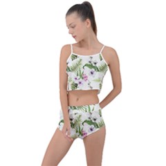 Summer Flowers Summer Cropped Co-ord Set by goljakoff