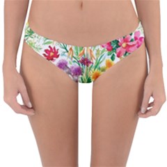 Summer Flowers Reversible Hipster Bikini Bottoms by goljakoff