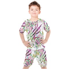 Flowers Kids  Tee And Shorts Set by goljakoff