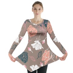 Rose -01 Long Sleeve Tunic  by LakenParkDesigns
