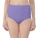 Bougain Villea Purple & Black - Classic High-Waist Bikini Bottoms View1