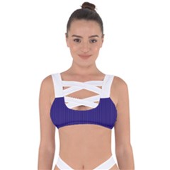 Berry Blue & White - Bandaged Up Bikini Top by FashionLane