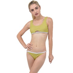 Ceylon Yellow & White - The Little Details Bikini Set by FashionLane