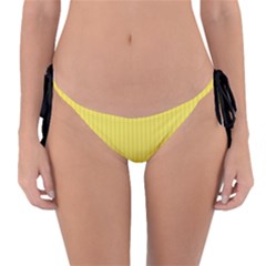 Maize Yellow & Black - Reversible Bikini Bottom by FashionLane