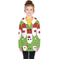 Santa Claus Hat Christmas Kids  Double Breasted Button Coat by Mariart