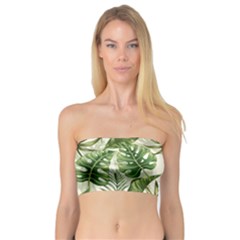 Green Leaves Bandeau Top by goljakoff
