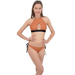 Coral Rose - Cross Front Halter Bikini Set by FashionLane