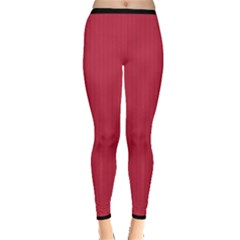 French Raspberry Red - Inside Out Leggings by FashionLane