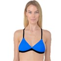 Azure Blue - Reversible Tri Bikini Top View1