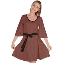 Bole Brown - Velour Kimono Dress by FashionLane