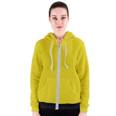Citrine Yellow - Women s Zipper Hoodie by FashionLane