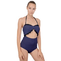 Astral Aura - Scallop Top Cut Out Swimsuit by FashionLane