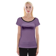 Chinese Violet - Cap Sleeve Top by FashionLane