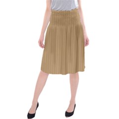Wood Brown - Midi Beach Skirt