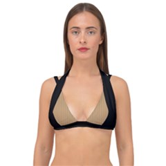 Wood Brown - Double Strap Halter Bikini Top by FashionLane