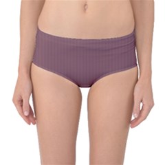 Dull Purple - Mid-waist Bikini Bottoms by FashionLane