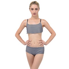 Just Grey - Layered Top Bikini Set by FashionLane