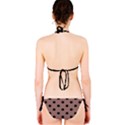Large Black Polka Dots On Burnished Brown - Classic Bikini Set View2