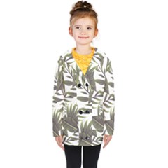 Tropical Leaves Kids  Double Breasted Button Coat by goljakoff