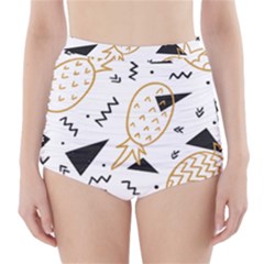 Golden Pineapples High-waisted Bikini Bottoms by goljakoff