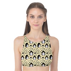 Cute Penguin Love Tank Bikini Top by designsbymallika