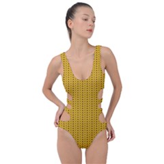 Knitted Pattern Side Cut Out Swimsuit by goljakoff