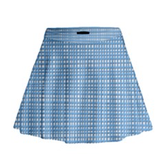 Blue Knitting Mini Flare Skirt by goljakoff