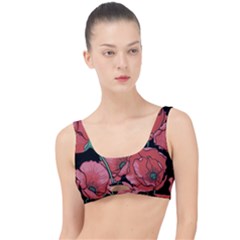 Red Flowers The Little Details Bikini Top by goljakoff