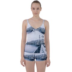 Winter Season Tie Front Two Piece Tankini by Audy